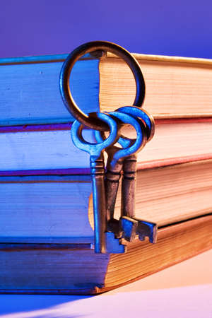 Keys and booksの写真素材