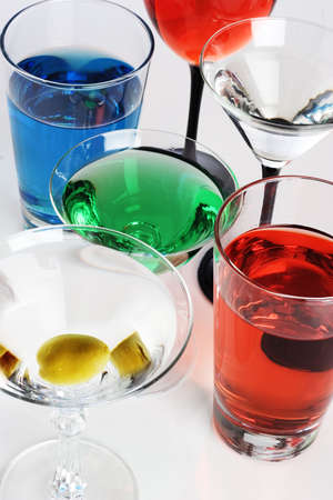 Colorful cocktailsの写真素材