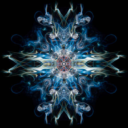 Digital composite of smoke imagesの写真素材