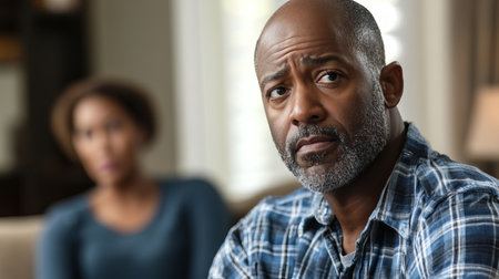 A caregiver listens attentively to someone sharing their feelings, showcasing emotion and connection in a compassionate setting.の素材