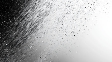 Explore this striking high contrast black and white texture overlay featuring a grainy effect. Perfect for modern designs and artistic projects.の素材