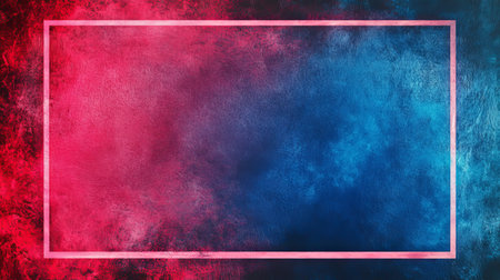 This vibrant gradient background showcases rich textural effects and a clean framing ideal for design applications. Perfect for digital artwork or presentations.の素材