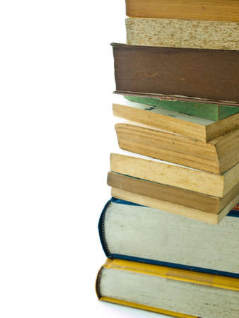 Stack of used booksの写真素材