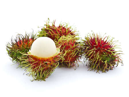 Tropical rambutan fruitの写真素材