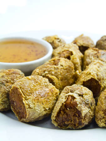 Chinese meat ball with sweet sauce