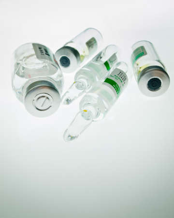 Drug vials in labの写真素材
