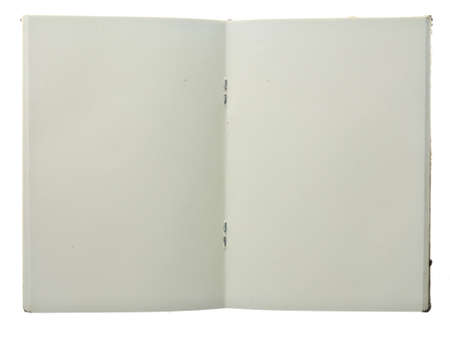 Opened middle page notebookの写真素材