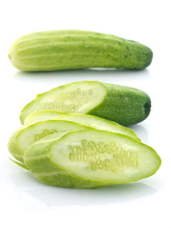 Sliced cucumbers の写真素材
