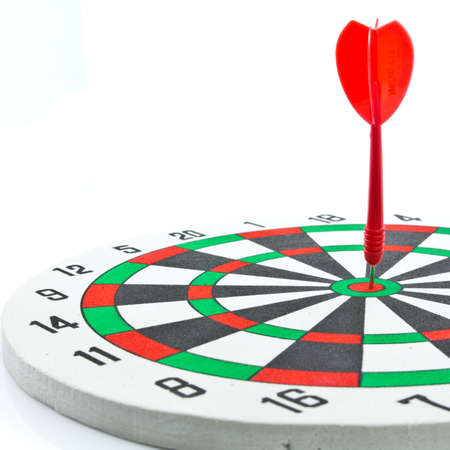 Dart hitting the dartboardの写真素材