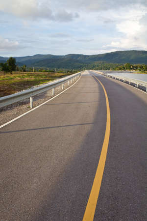 Road to the mountainの写真素材