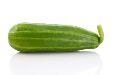 Cucumber on white tableの写真素材