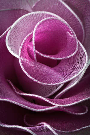 Closeup of artificial pink roseの写真素材