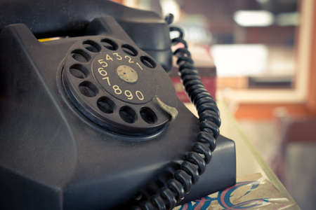Closeup retro phoneの写真素材