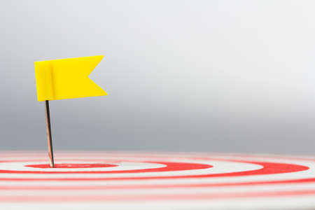 Flag push pin background for business goal conceptの写真素材