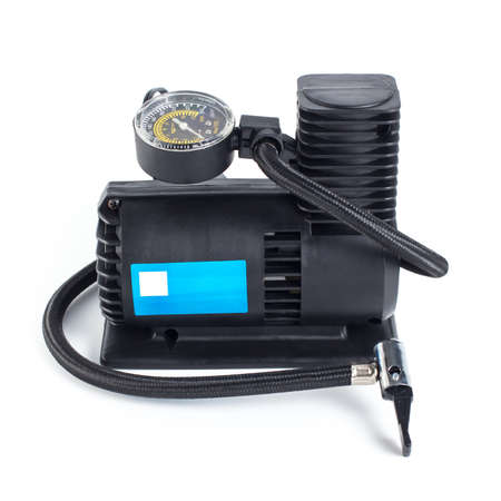 Compact car tire air compressor