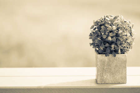 Artificial plant that its leaf like a heart shape in metal vase for decoration