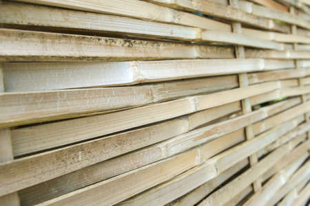 Weaved flat bamboo for decoration, traditional Thai style