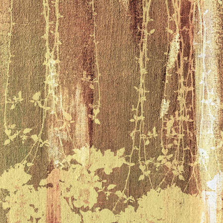 Painting on canvas texture with treetop