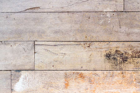 Old wood floor with some scratch and stainの写真素材