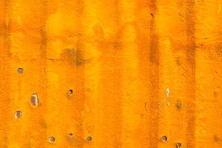 Grunge background, sponge material on the wall of old freight containerの写真素材