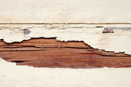Old wood wall with chipped paint