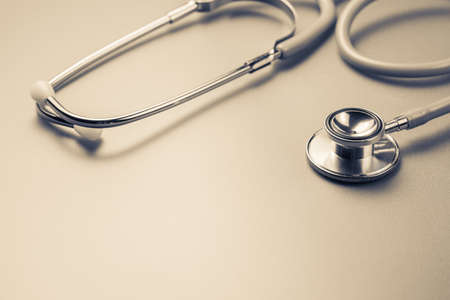 Stethoscope on the desk with copy spaceの写真素材