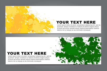 Set of abstract colorful Watercolor design banners template for business brochure, leaflet, posterのイラスト素材