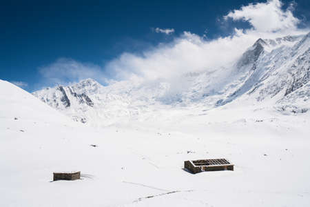 Landscape in Annapurna circuit,trekking in Nepal