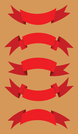 Red Bannersのイラスト素材