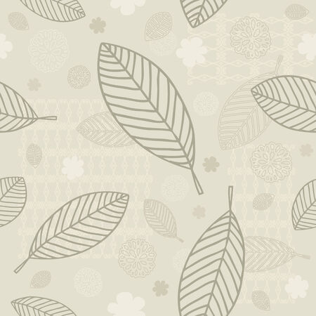 Seamless Leaves Backgroundのイラスト素材