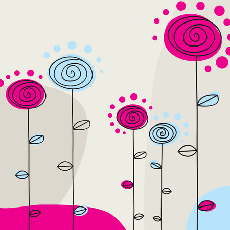 Flowers Backgroundのイラスト素材