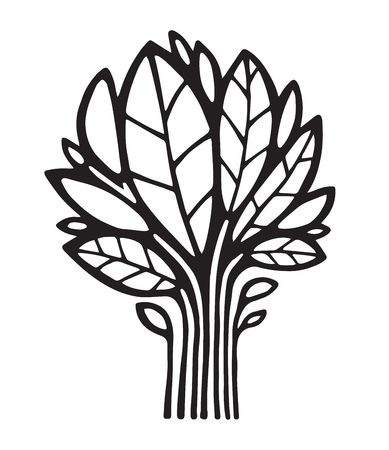 Plant / Tree Logo (Vector Illustration)のイラスト素材