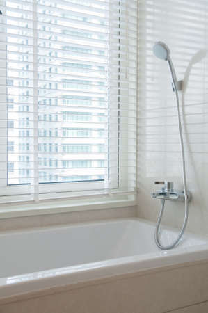 Bathtub in a condominium