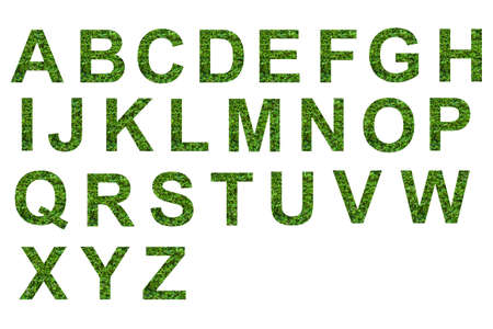green leaf text