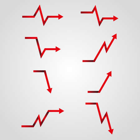 business arrow graphのイラスト素材