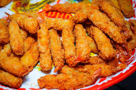close up of Fried Shrimp の写真素材