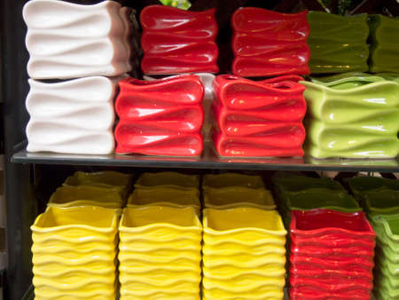 colorful jardiniereの写真素材