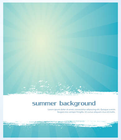 summer retro background sample text spaceのイラスト素材