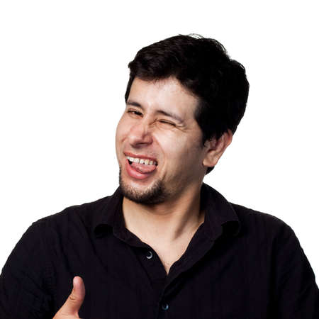 Funny series of images, lots of different expressionsの写真素材