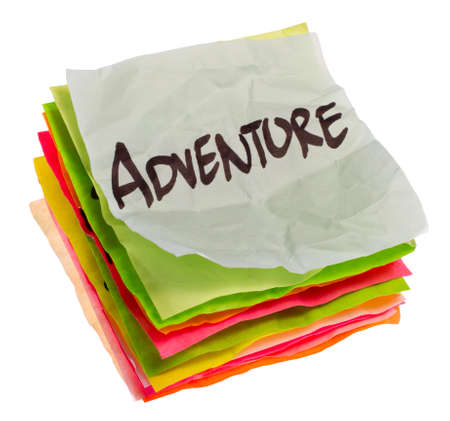 stack of life options and choices isolated on whiteの写真素材