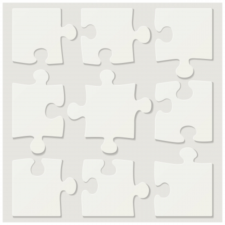blank puzzle tilesのイラスト素材