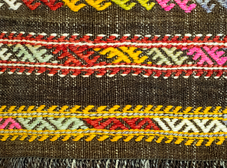 close up of a handmade carpet design detailの写真素材