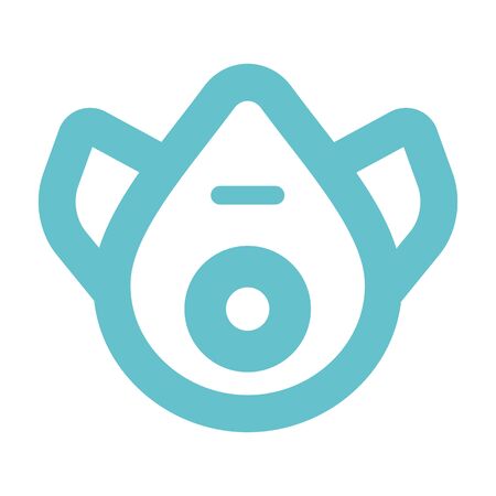 symbolic safe mask vector iconのイラスト素材