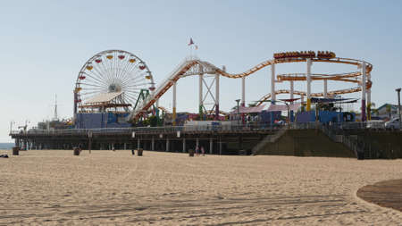SANTA MONICA, LOS ANGELES CA USA - OCT 28, 2019: Famous classic california summertime symbol,...