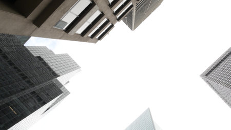 New York City Lower Manhattan, Downtown Financial District or Midtown business architecture, United...