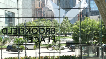 New York City, United States - 31 Aug 2023: Brookfield Place business office center, Manhattan...