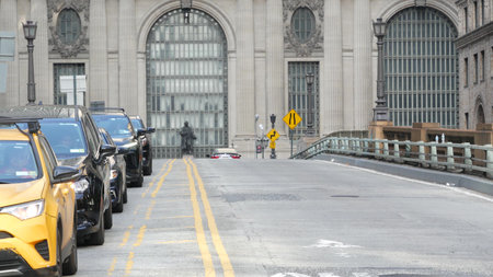 New York City, United States - 4 Sept 2023: Grand Central Terminal railway station building, 42...