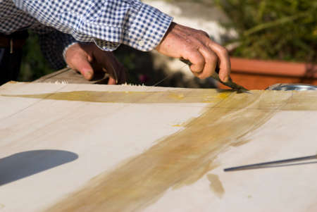 Wood working.
