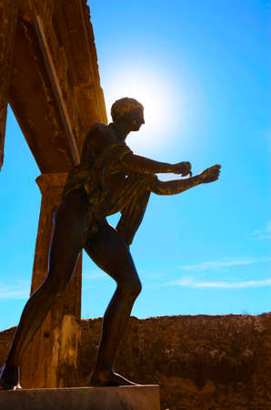 Pompeii is a ruined and partially buried Roman towncity near modern Naples in the Italian region of Campania in the territory of the comune of Pompei. Along with Herculaneum its sister city Pompeii was destroyed and completely buried during a long catastrのeditorial素材