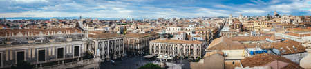 cityscape of Catania Sicily Italyの写真素材